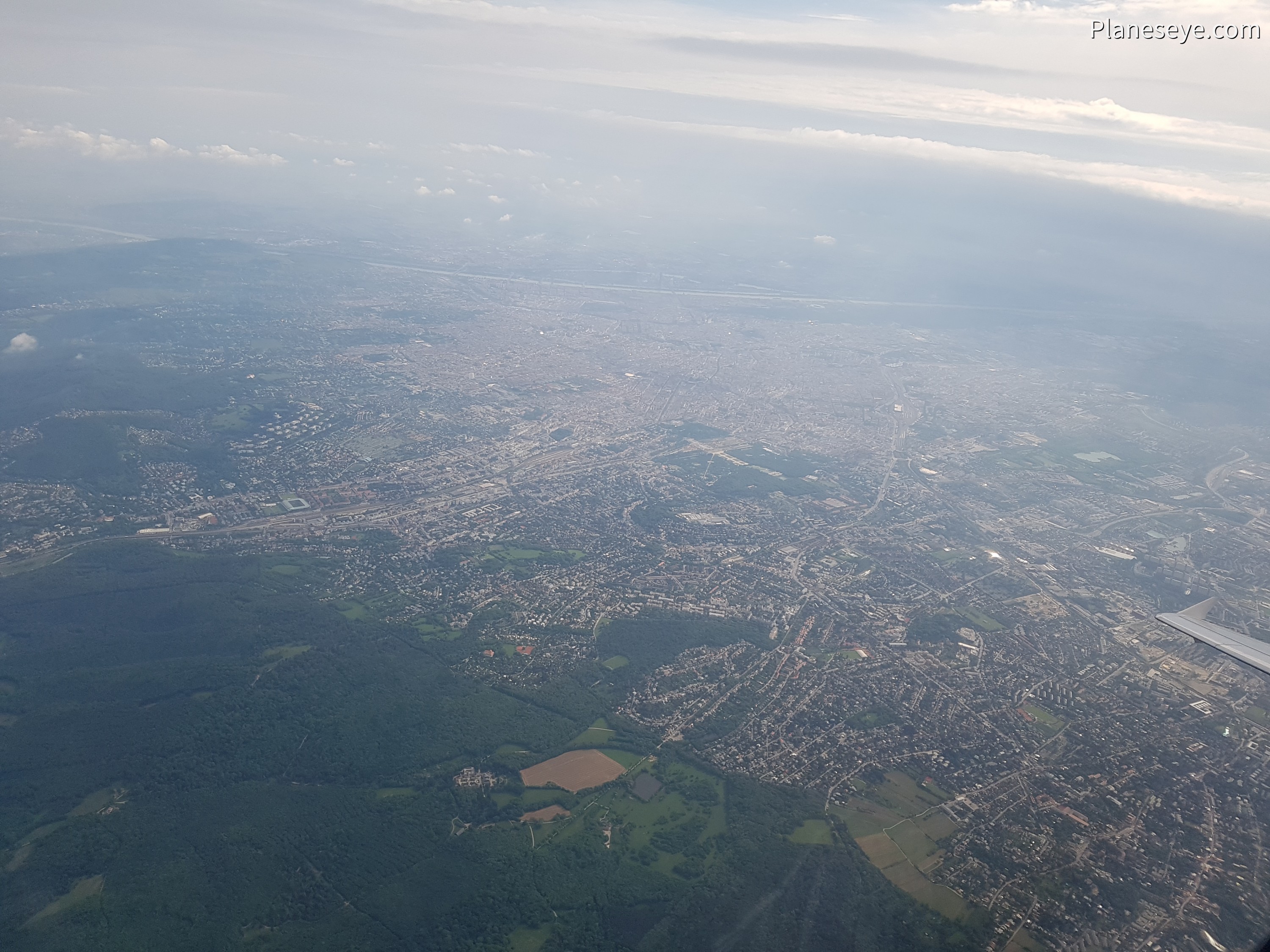 Vienna from the South during daytime