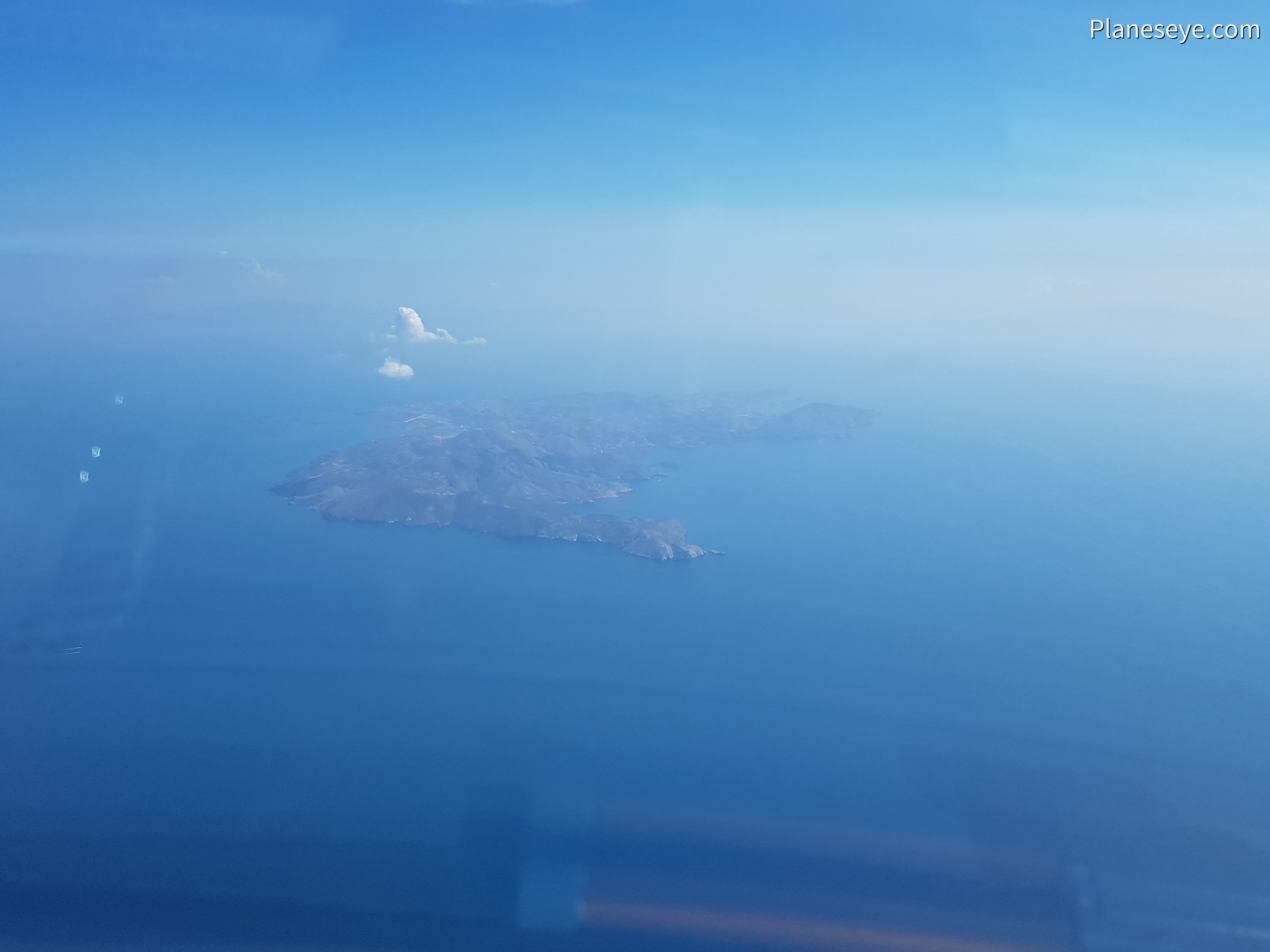 Aegean Sea during daytime, Syros from the North