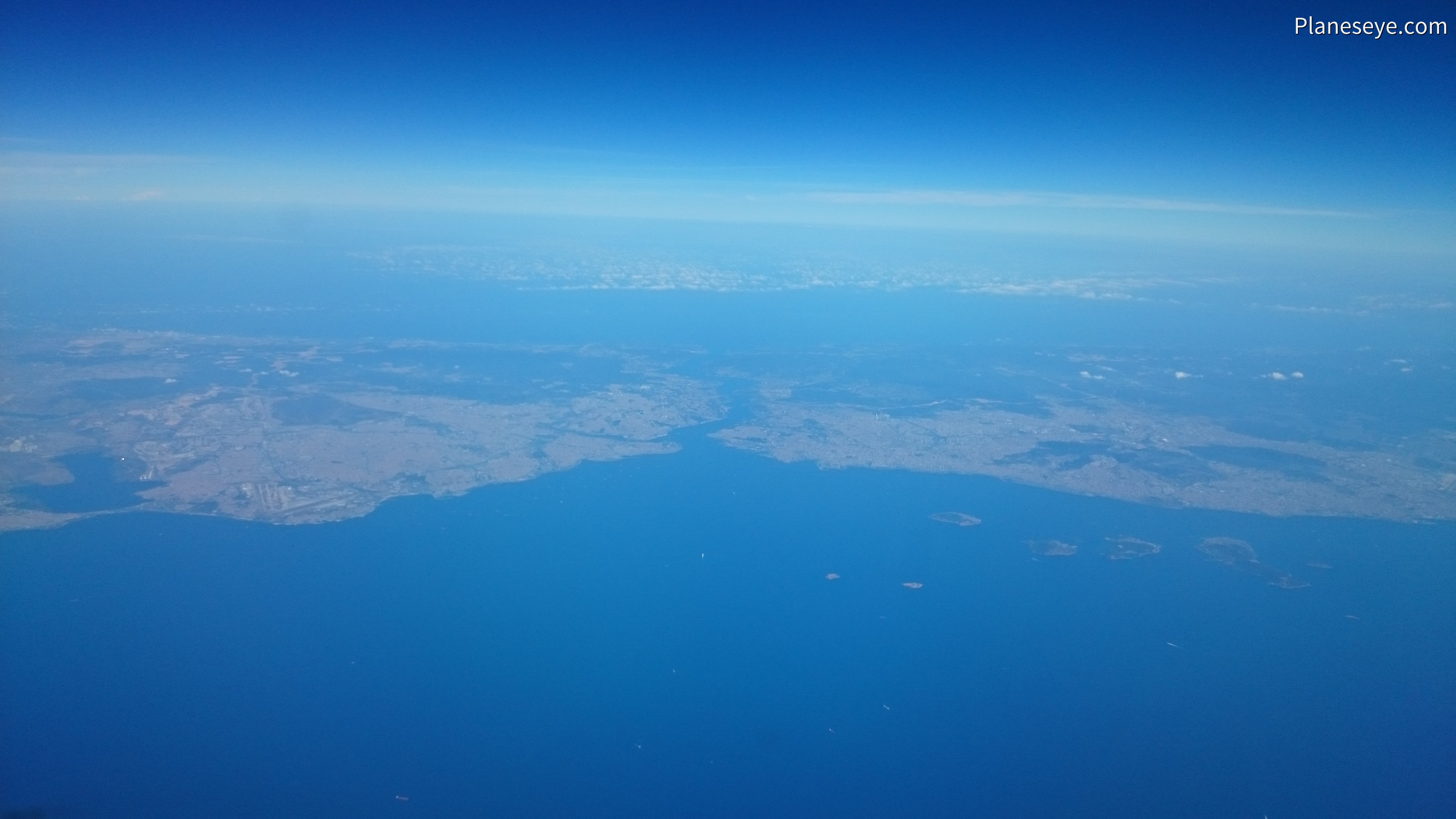 Istanbul during daytime from the South