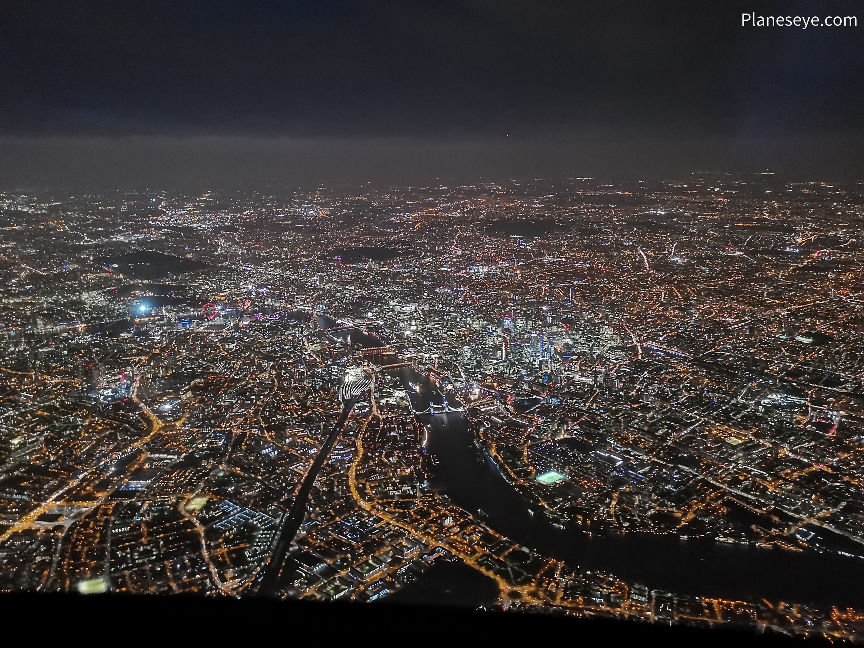 London during nighttime