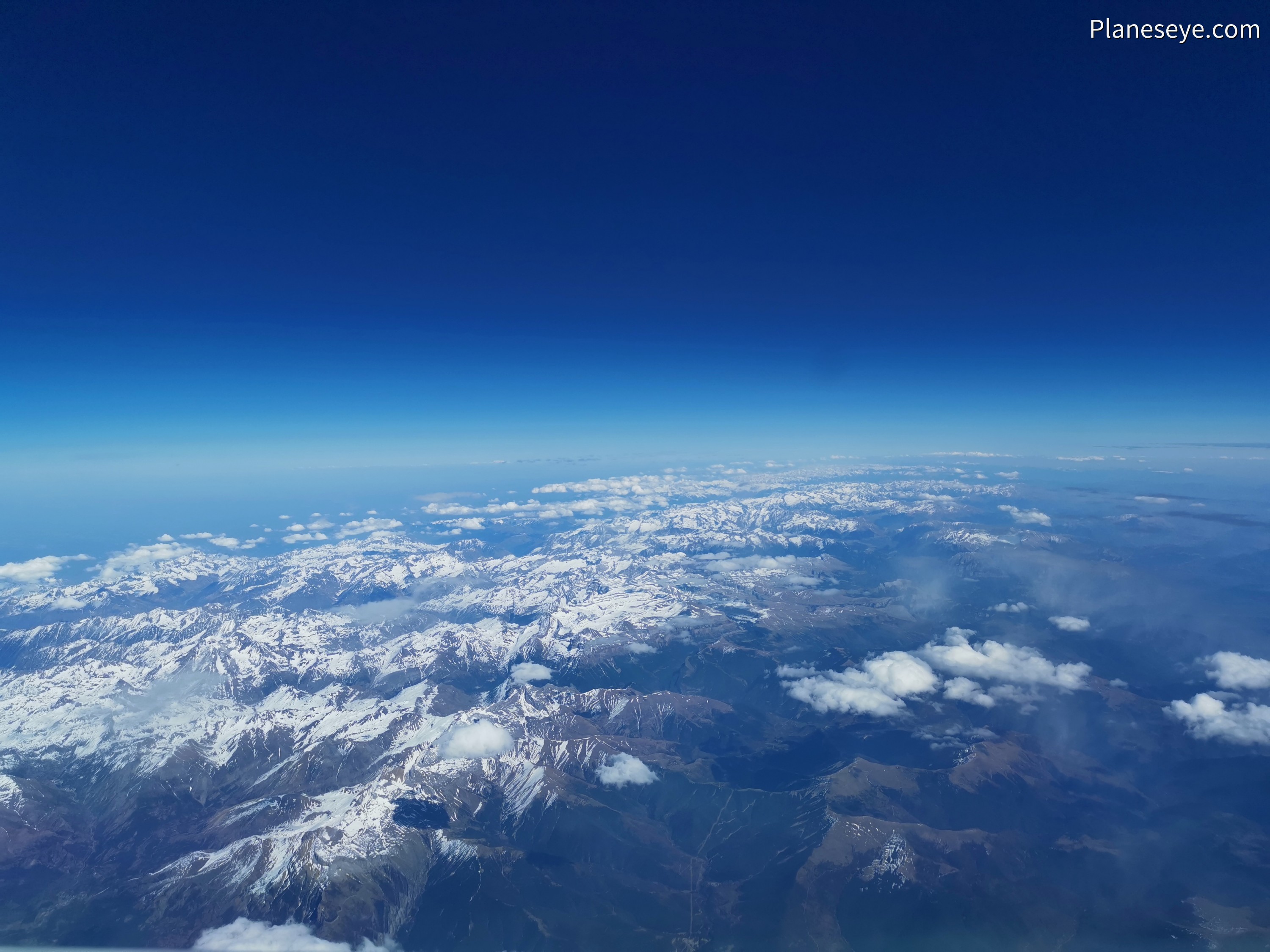 Pyrenees during daytime from the South