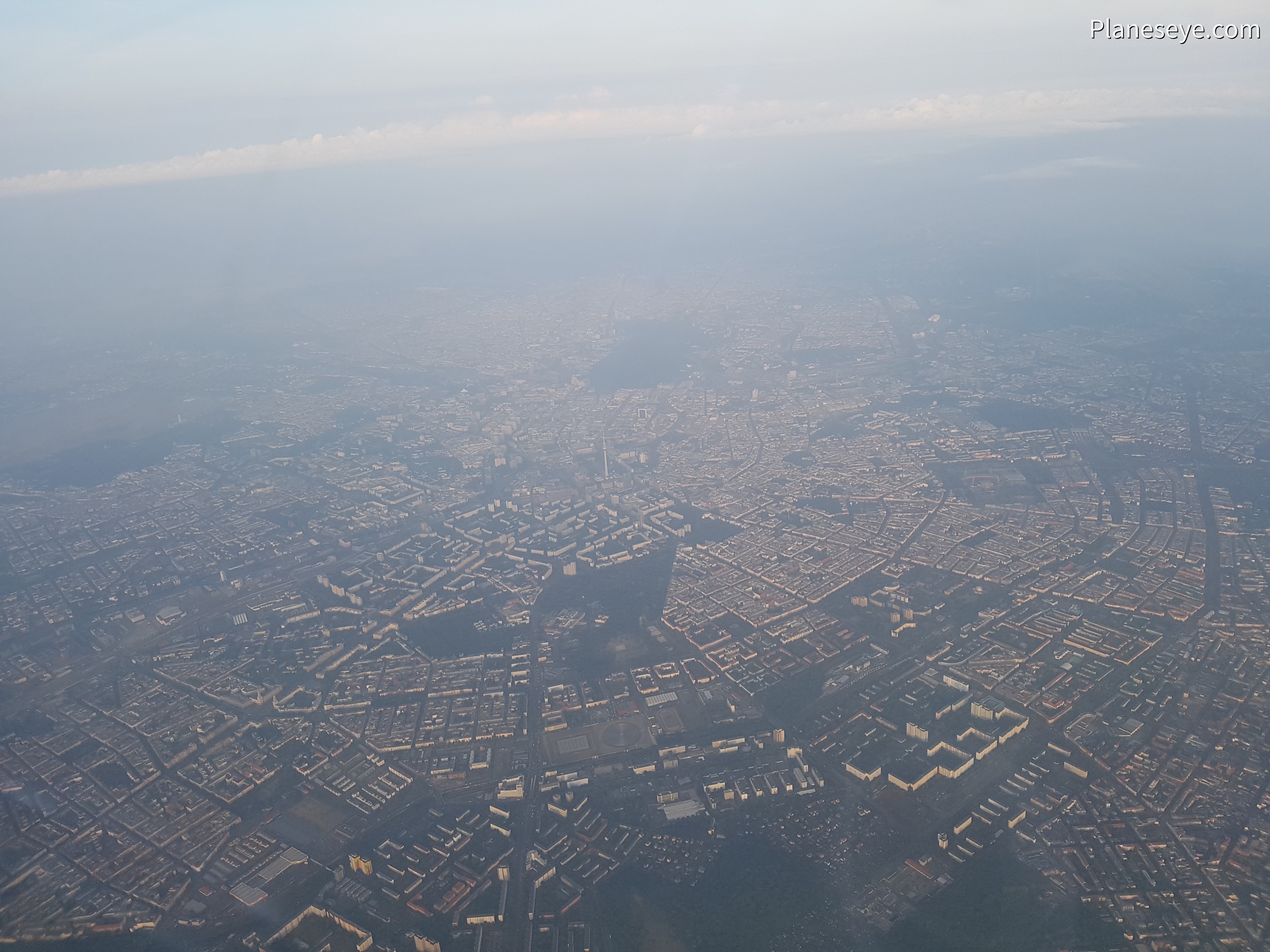 Berlin during dawn from the East