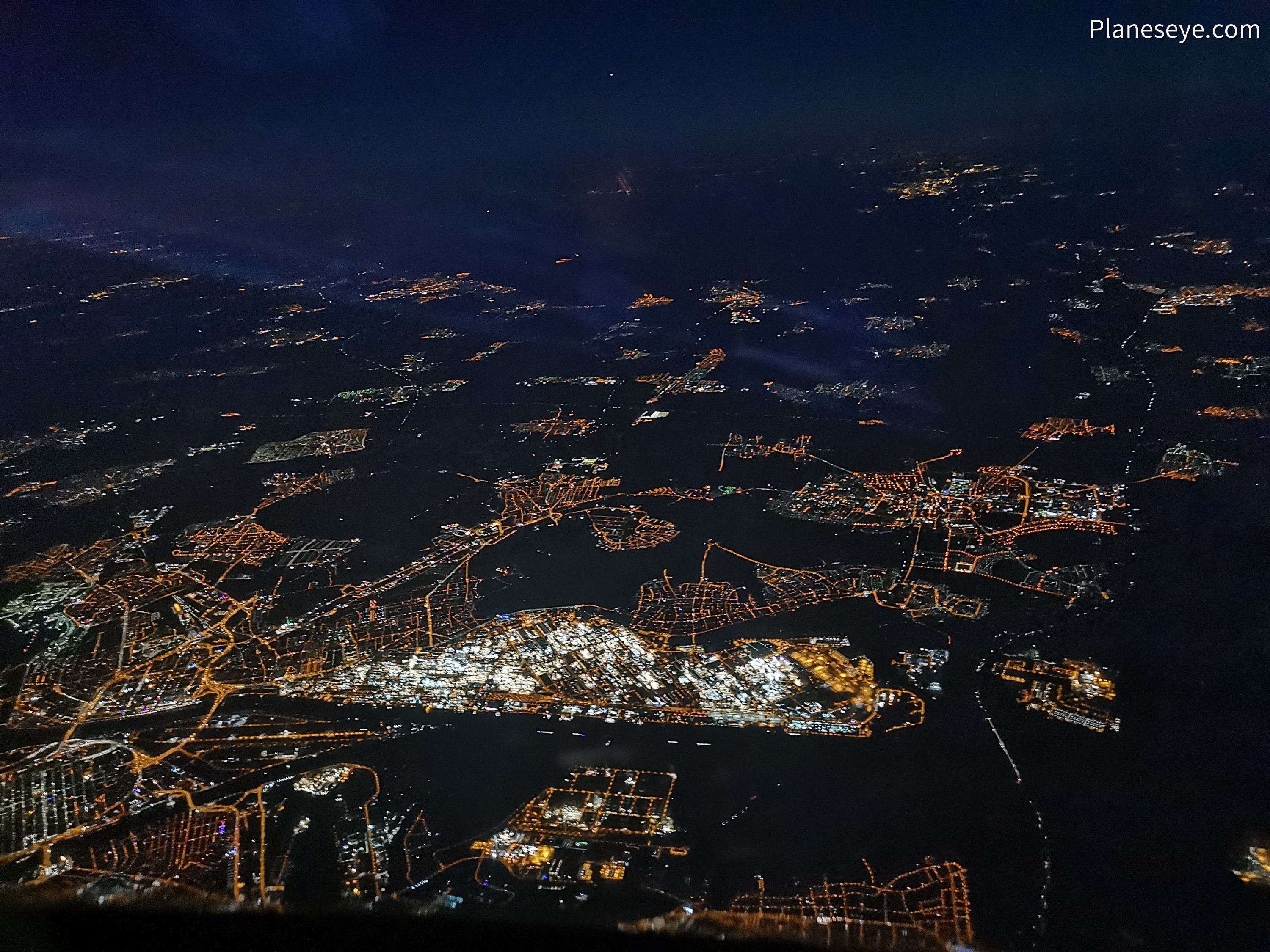 Ludwigshafen, Germany during nighttime