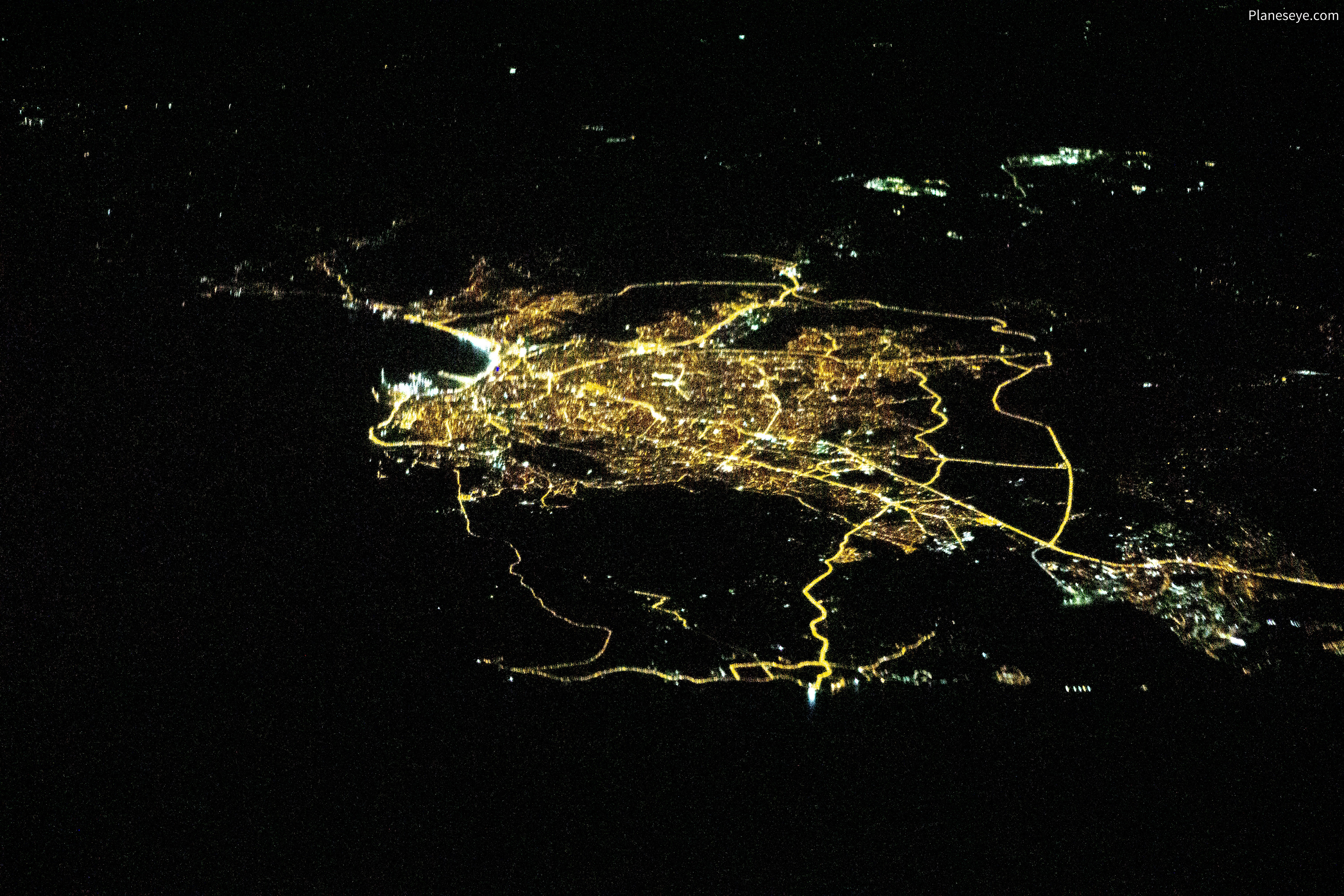 Tanger, Morocco during nighttime