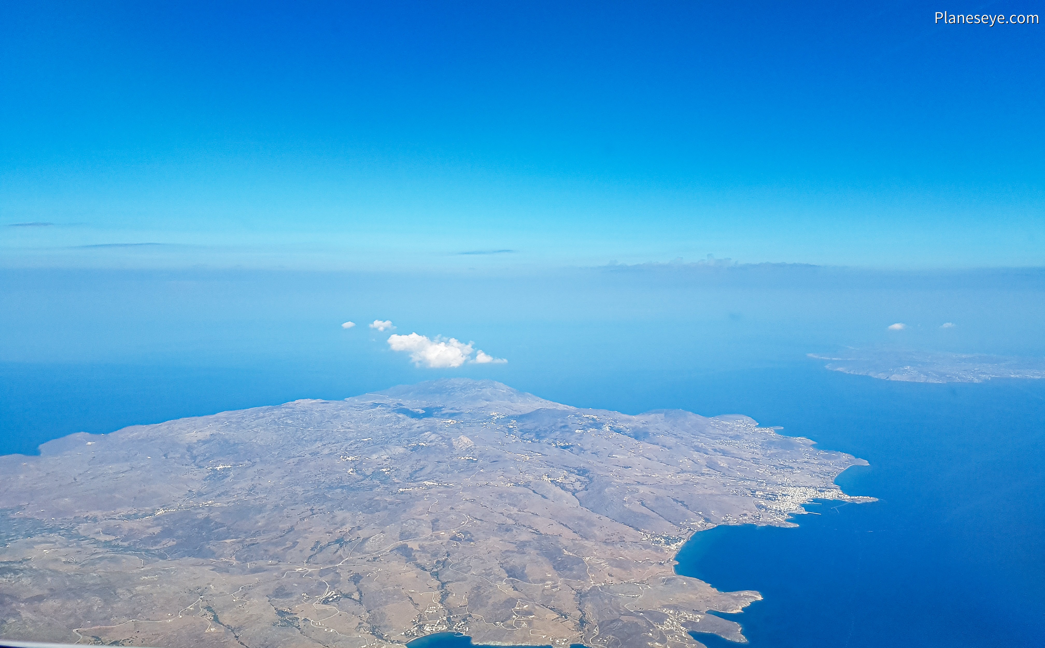 Aegean Sea during daytime, Tinos from the West
