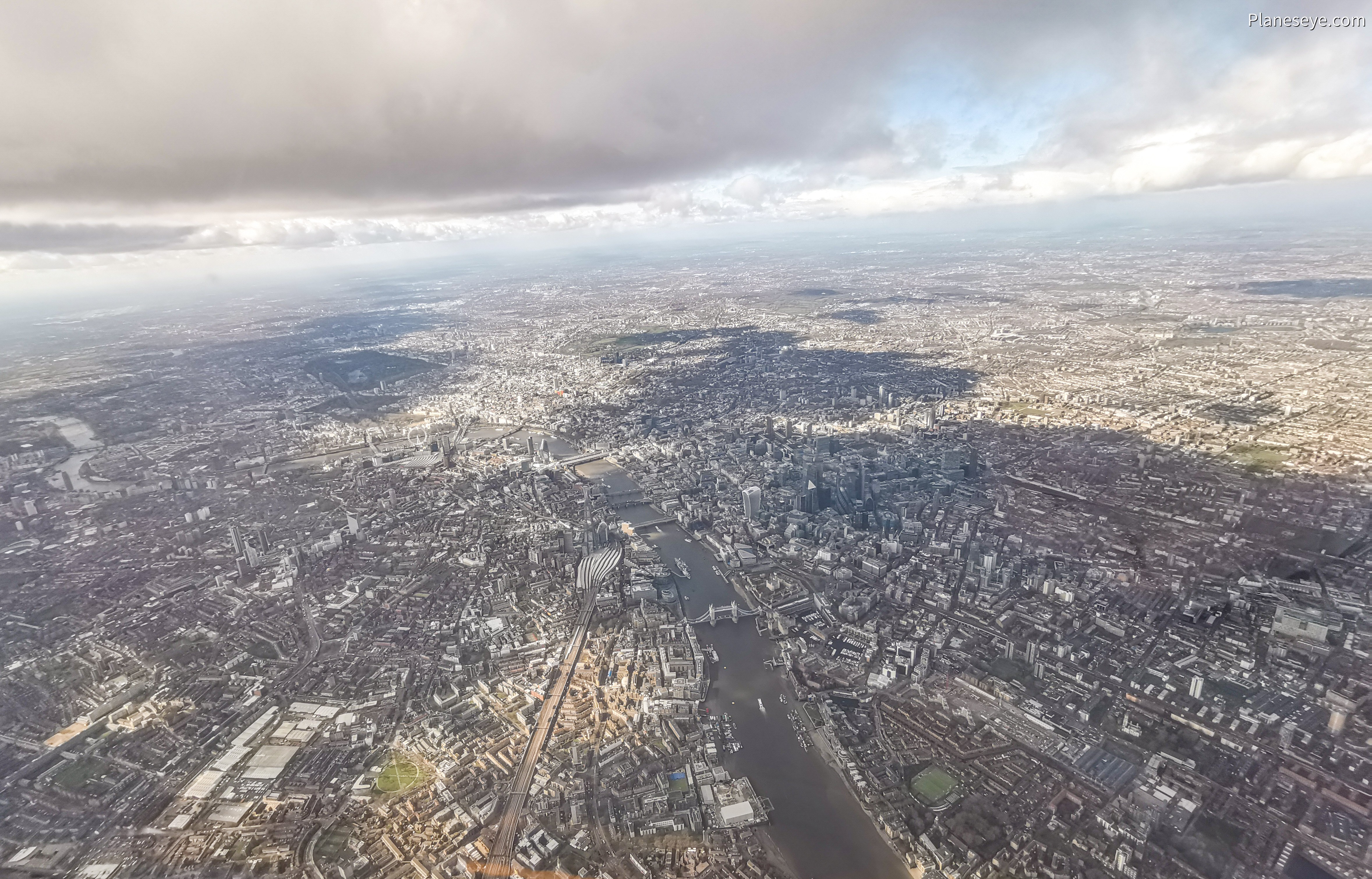 London during daytime, wide picture