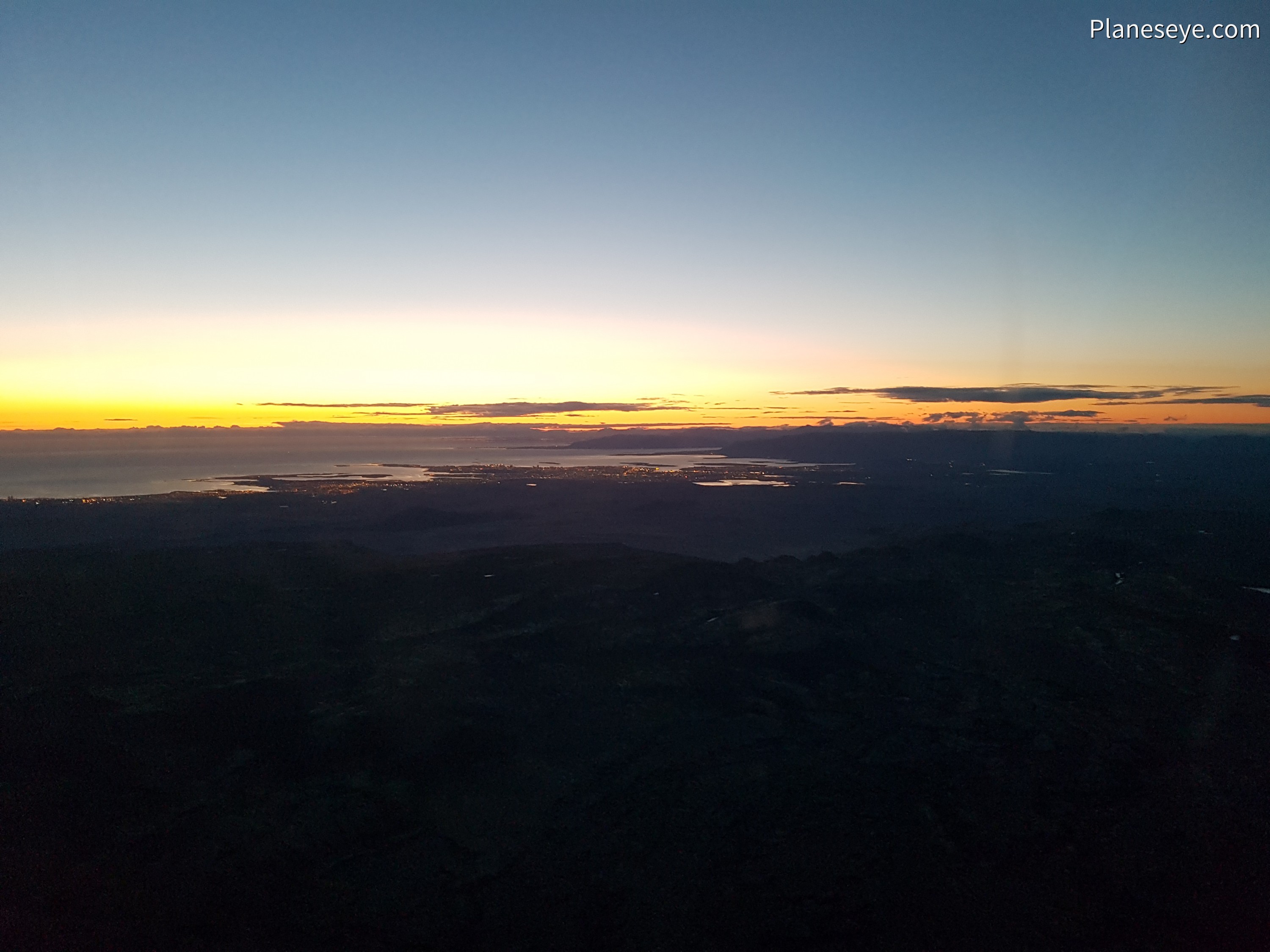 Sunset over the Netherlands