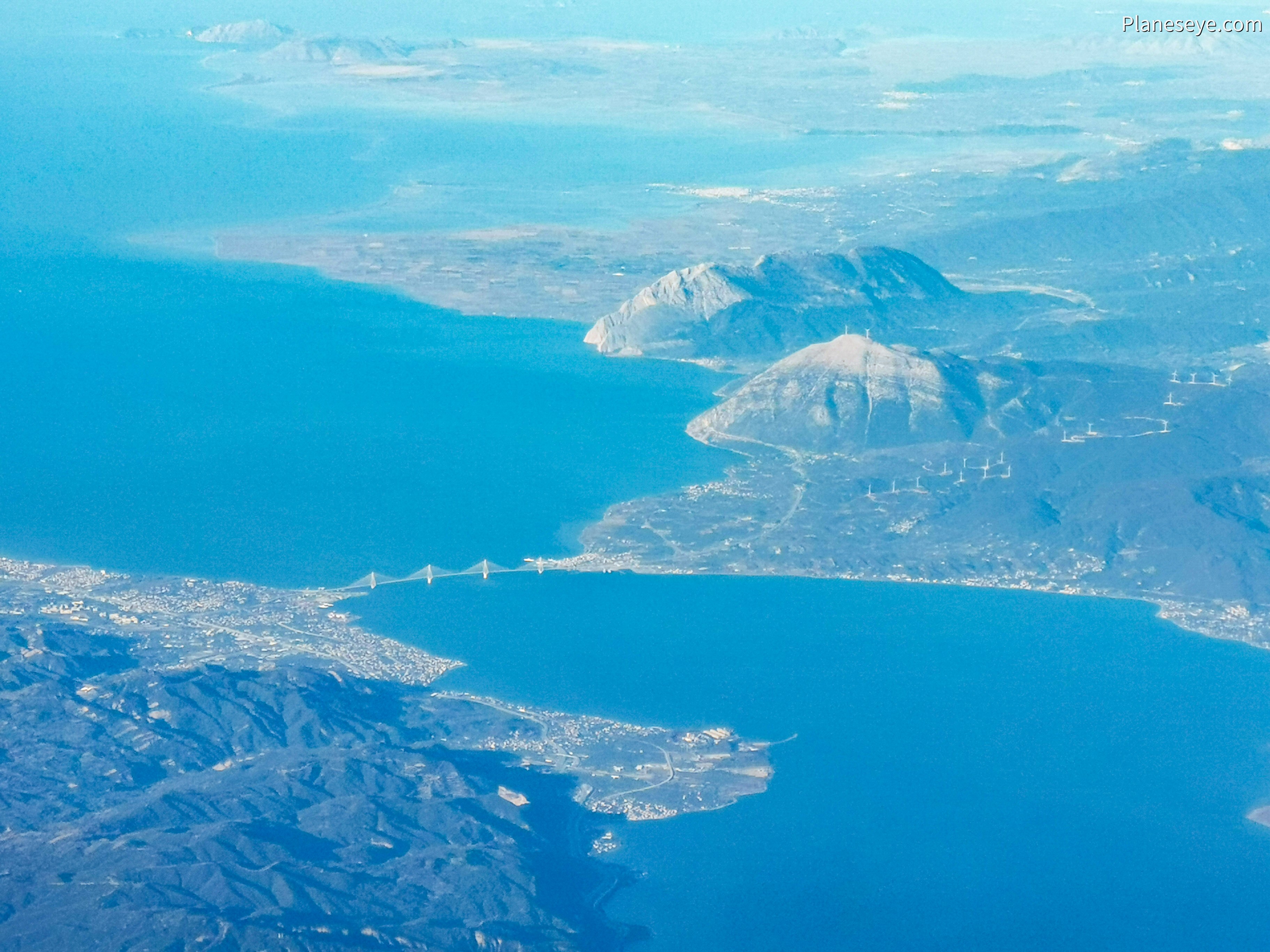 Charilaos Trikoupis Bridge / Rio–Antirrio Bridge, Greece during daytime