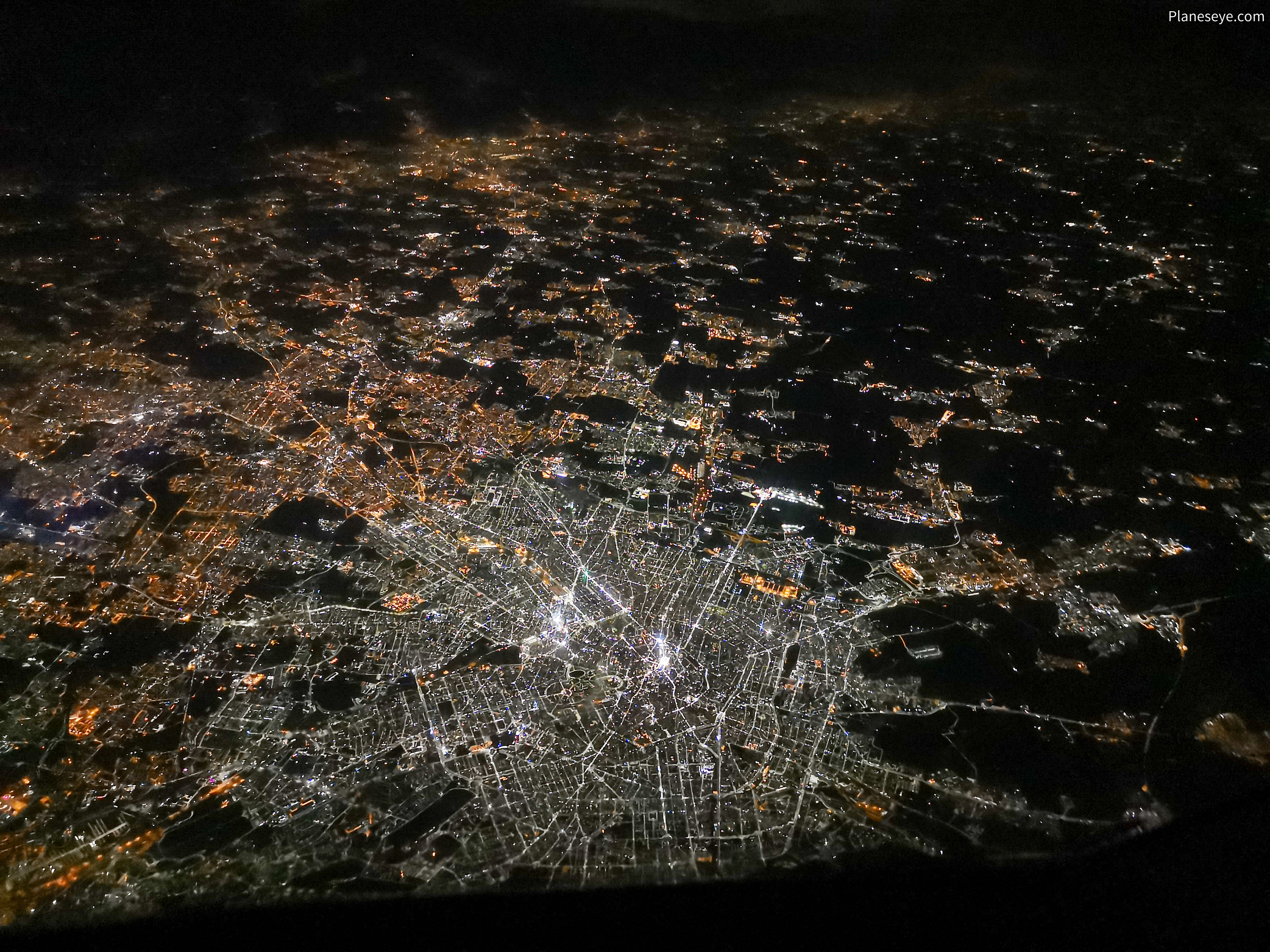 Milan, Italy during nighttime