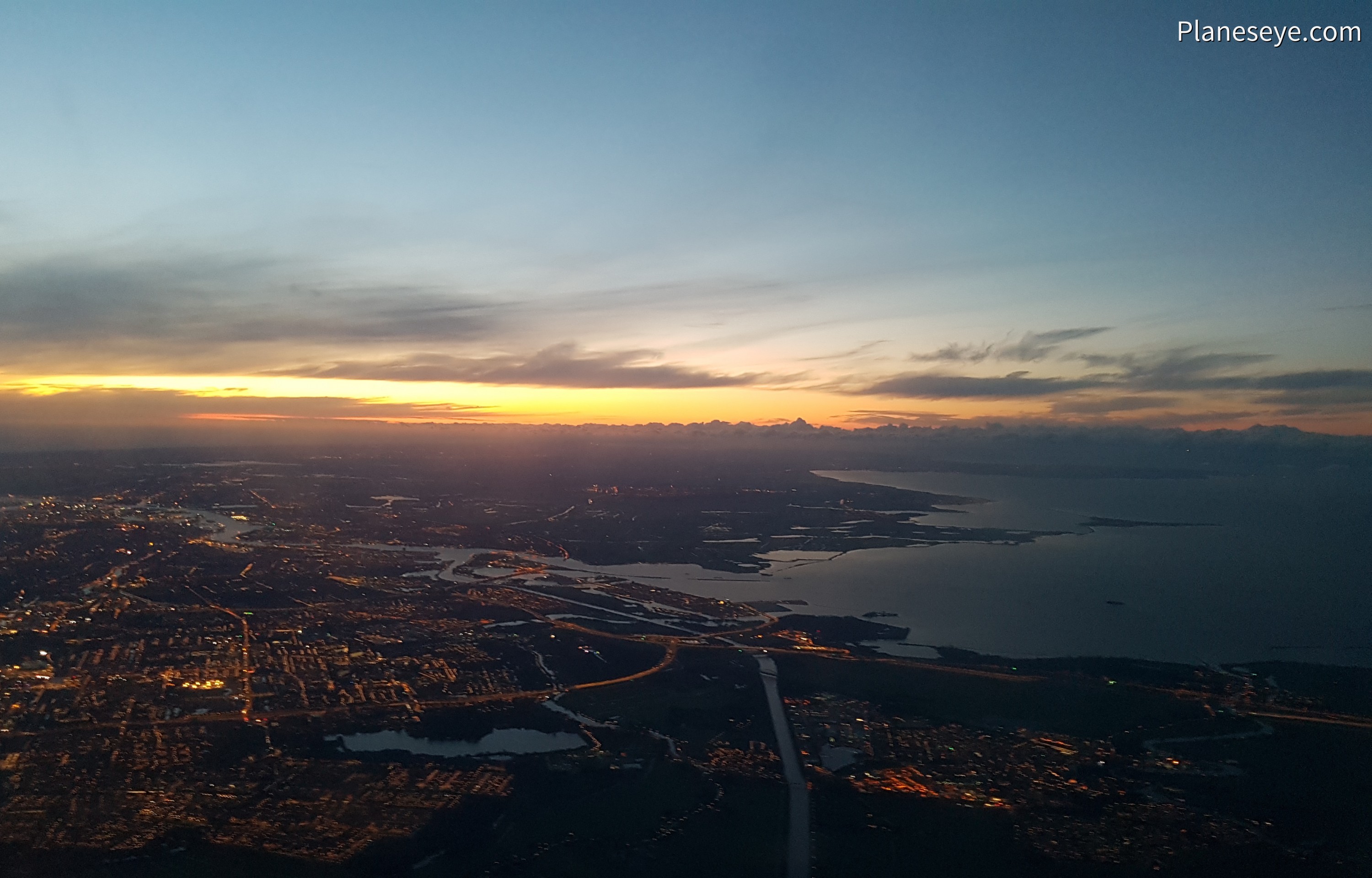 Sunset over Amsterdam, Netherlands