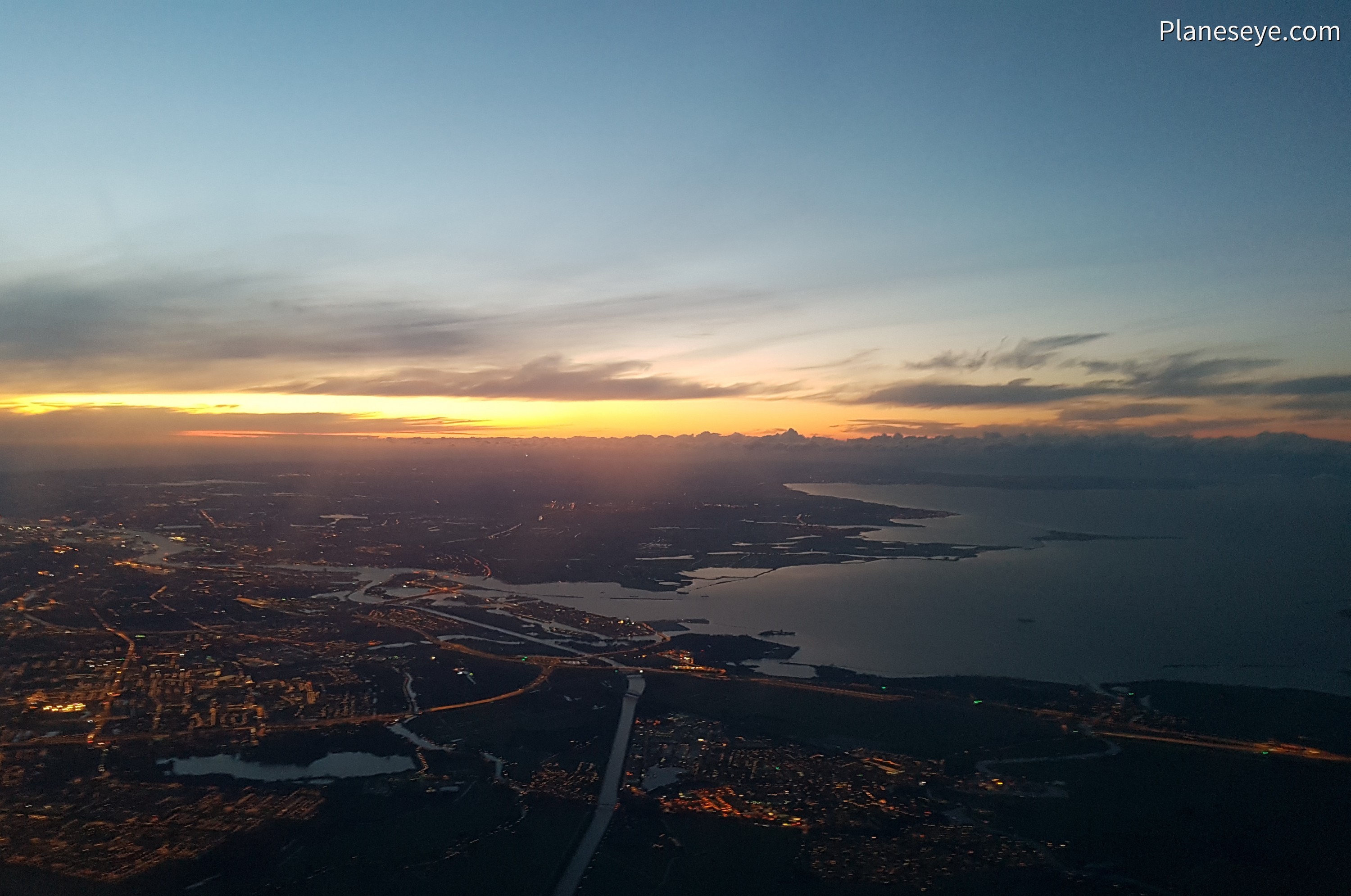 Sunset over Amsterdam, Netherlands