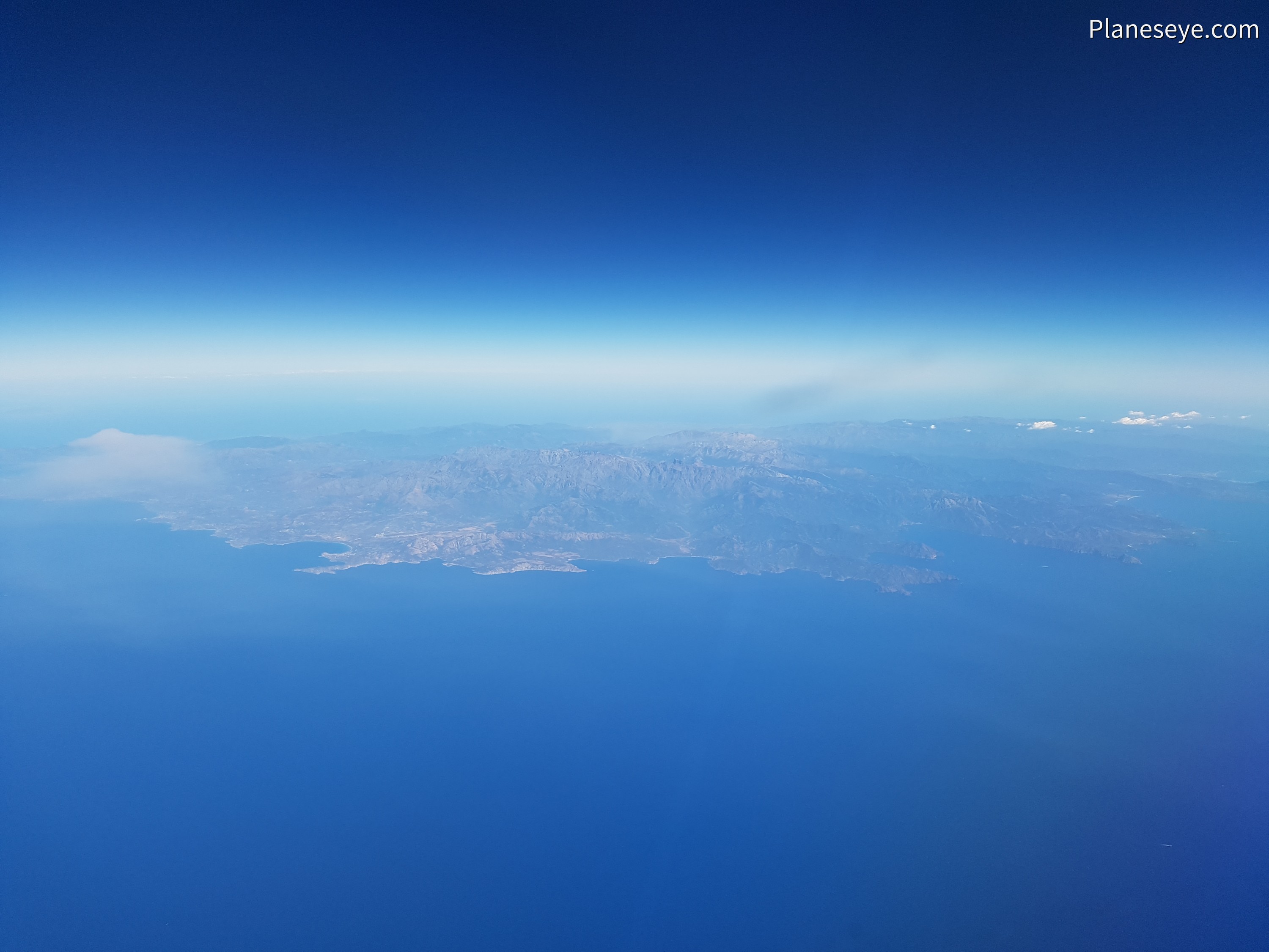 Corsica / Corse from the Northwest during daytime