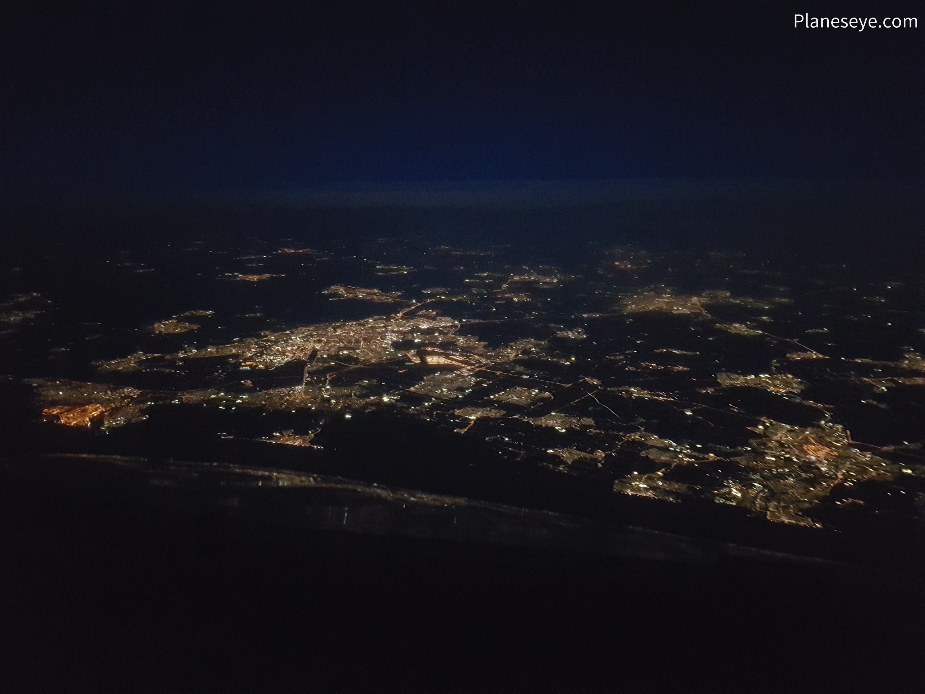 Dutch coastline during nighttime