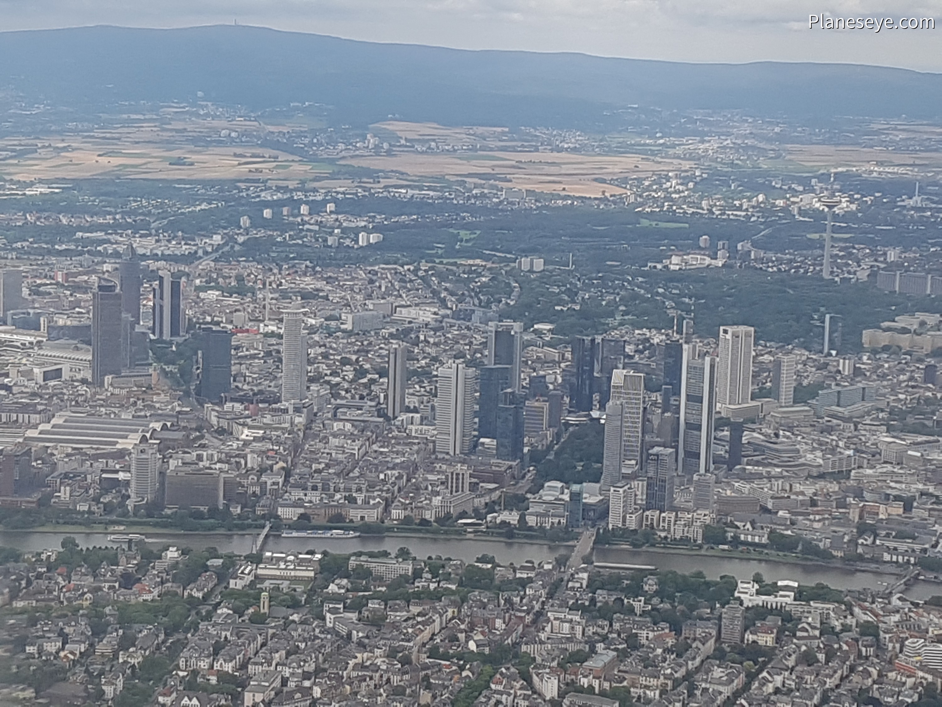 Skyline of Frankfurt during daytime