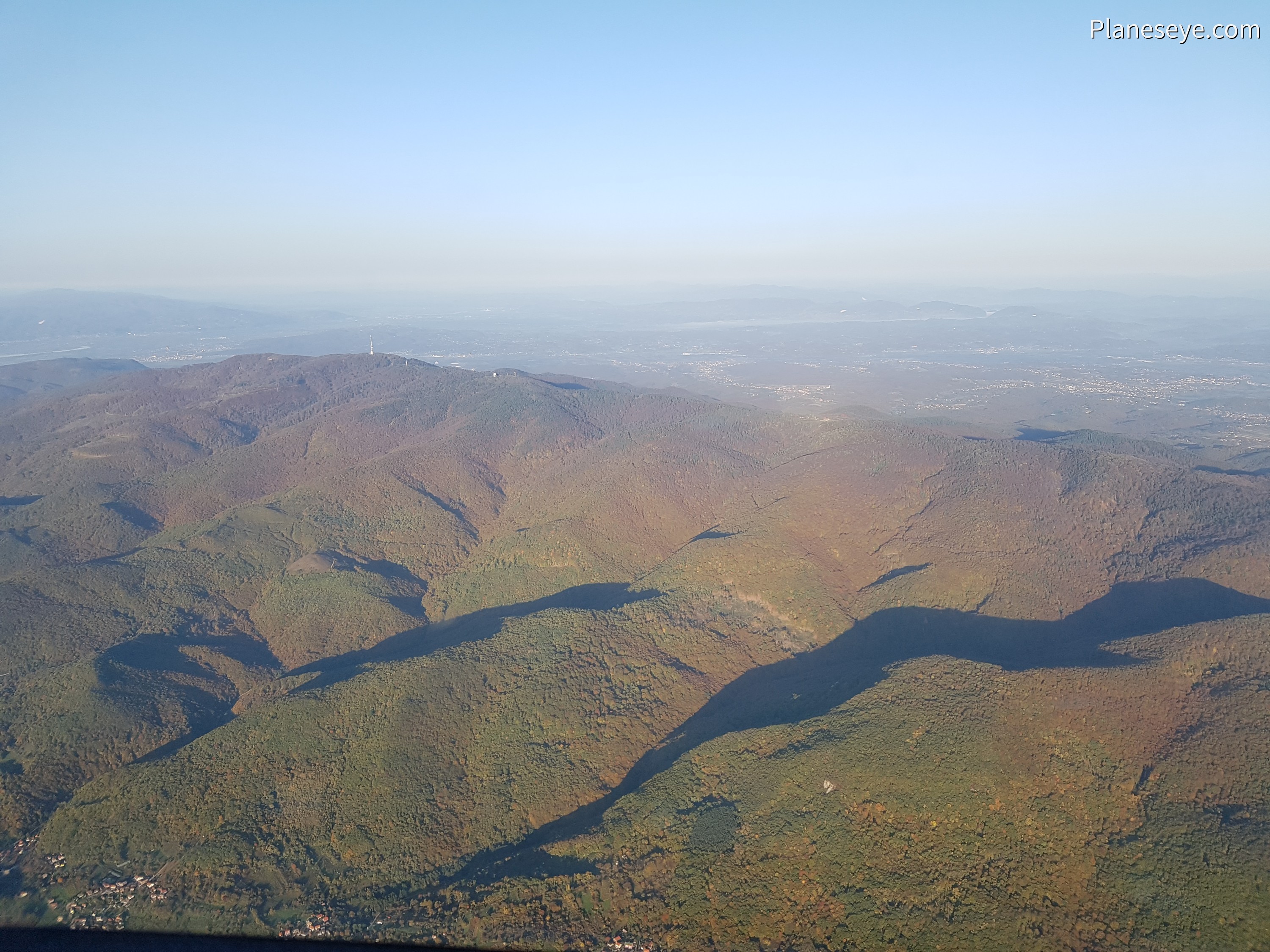 Mountain ridge north of Zagreb, Croatia during the day