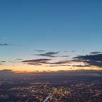 Sunset over Frankfurt, FRA Airport