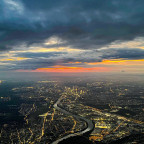 Frankfurt, Germany during dusk