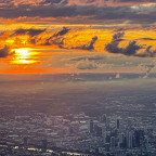Frankfurt, Germany during dusk