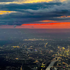 Frankfurt, Germany during dusk