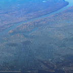 New York City, USA during dusk