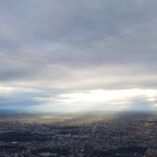 Berlin during dusk from the East