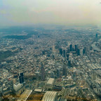 Frankfurt during daytime from above